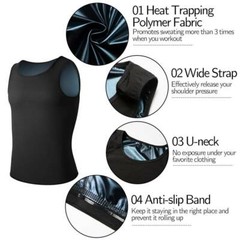 Women & Man Body Sweat Shaper Sauna Vest Slimming Thermal Waist Trainner Gym US