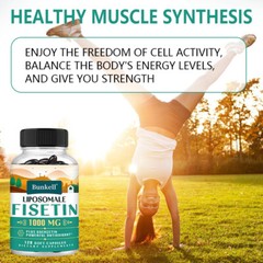 Liposomal Fisetin with Quercetin – High Potency 1000mg per Serving Antioxidant