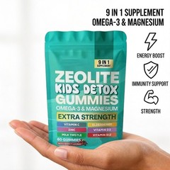 Detox Gummies Kids All-in-One Mixed Berry Flavored Zeolite 60 Gummies