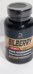 DedicaQ Bilberry 10-in-1 Vegan Capsules Eye Health Antioxidant 90 Count 03/2029