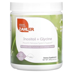 2 X Zahler, Inositol + Glycine, 11.5 oz (330 g)-worldwide