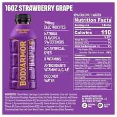 BODYARMOR Sports Drink Beverage, Strawberry 16 Ounce (Pack of 12)