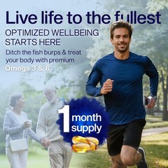 YES Plant-Based Omega 3-6-9 ?C Burpless Fish Oil Alternative with Flax, Evening