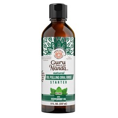 GuruNanda Starter Pulling Oil Mouthwash for 8 Fl Oz (Pack of 1), Colorless
