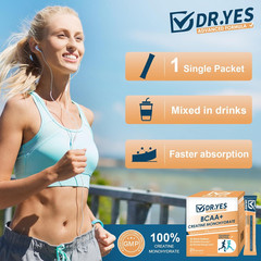 DR.YES Creatine Monohydrate Powder, Boost Strength, Muscle Recovery for Men & Wo