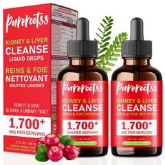 Kidney Detox Drops Pack – Chanca Piedra, Cranberry & Milk Thistle – Liver & Urin