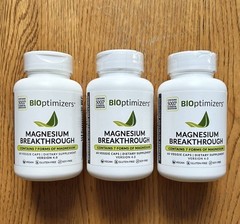 Bioptimizers Magnesium Breakthrough all 7 essential forms, 60 capsules-3 pack