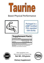 Taurine Powder – 250 grams