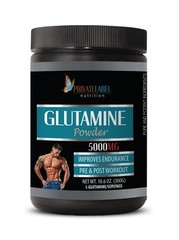 bodybuilding supplements – GLUTAMINE POWDER 5000mg – true mass – 1 Can