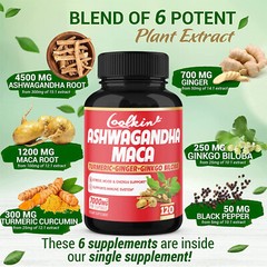 Ashwagandha & Maca 7000mg – Men’s Health,Testosterone Booster,Energy & Endurance