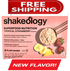 NEW FLAVOR: Vegan 0 SUGAR TROPICAL STRAWBERRY Shakeology Box, BODi, 7/27