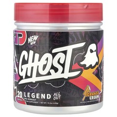 2 X Ghost, Legend� All Out Pre-Workout, Orange Cream, 15.2 oz (430 g)
