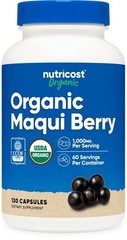 Nutricost Organic Maqui Berry (1,000mg) 120 Capsules – USDA Organic, 60 Servings