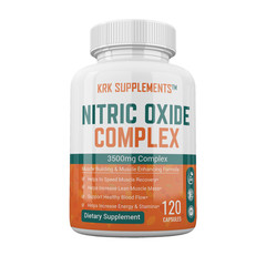 1 Nitric Oxide Complex 3500mg Muscle Pump Growth Pills L-Arginine AAKG