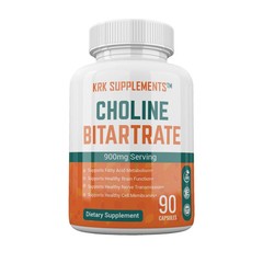 Choline Bitartrate 900mg Nootropic | Brain Memory & Fatty Liver | Pack of 5.