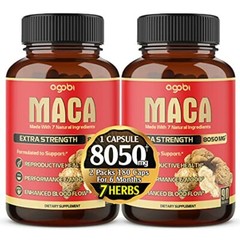 Maca Root 8050mg Per Caps, 6 MONTHS SUPPLY Supports Reproductive Health Natural