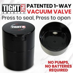 Tightvac 1/2 to 3 Ounces Airtight Herb Storage Container – Patented Vacuum Se…