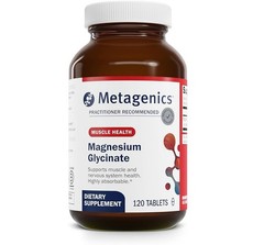 Metagenics Magnesium Glycinate 120 tablets Expiration 08/2027
