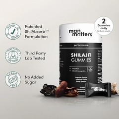 Man Matters Pure Himalayan Shilajeet Gummies For Boosts Stamina 30 Gummys