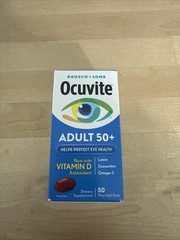 Bausch + Lomb Ocuvite Adult 50+ Eye Health Vitamin Supplement 50ct |EXP 10/2027