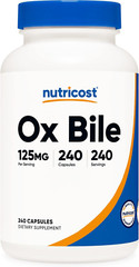 Ox Bile Capsules 125Mg, 240 Capsules – Non-Gmo