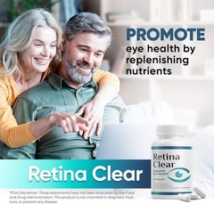 Retina Clear Capsules, RetinaClear Eye Health Support Fatigue Relief 60 Caps