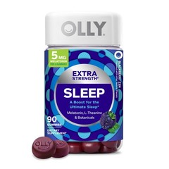 OLLY Extra Strength Sleep Gummy 5 mg Melatonin, 90 Count (Pack of 1)
