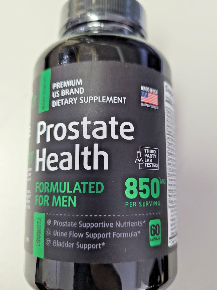 Raw Science Prostate Health 850mg 60 Capsules Saw Palmetto Exp 03/2027