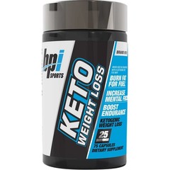 BPI Sports Keto Weight Loss “1st Ketogenic Fat Burner” 75 Caps MCTs BHB 07/25
