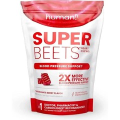 2 PACKS HumanN – SUPER BEETS Heart Chews, Nitric Oxide Booster for Heart Health