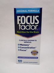 5 x Focus Factor Original Formula Multivitamin Brain Health 60 Count Bottle 2/28