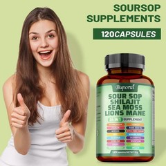 Soursop 120 Capsules – 24-in-1 for Skin, Joint & Bone Health Fast delivery