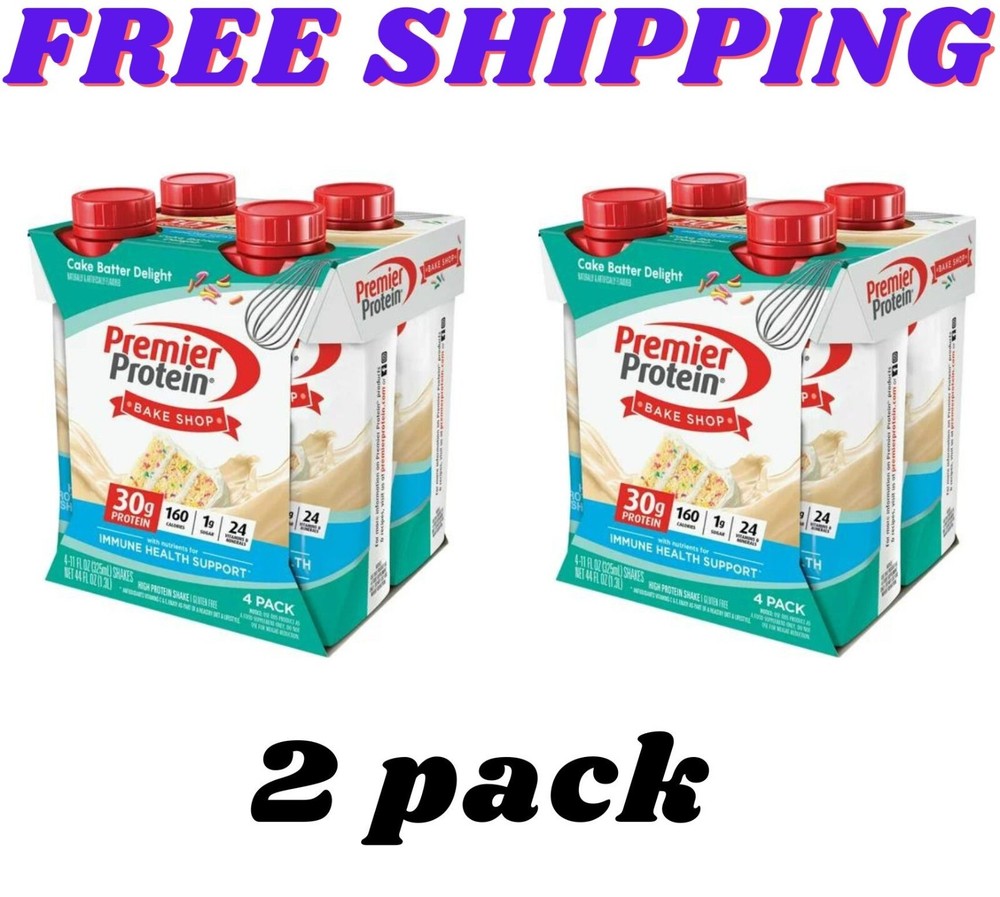 Premier Protein Shake, Cake Batter Delight, 30g Protein, 11 fl oz, 8 Ct