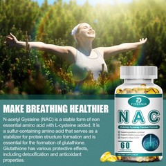 NAC (N-Acetyl Cysteine) 600mg Supports Antioxidant Detoxifying Lung Health