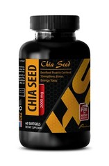 chia seeds pills – PURE CHIA SEED OIL 2000mg – heart support – 1 Bottle