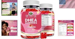 Natural DHEA 100mg Gummies – Hormone Balance & Stress Relief for Women, 60 Count