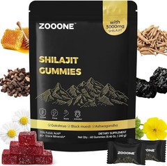 Shilajit Himalayan Gummies with Ashwagandha & Black Musli Gokshura – Natural Ene