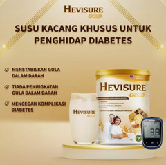 8 Tin Hevisure Gold Diabetic Milk Stabilize Blood Sugar Plant-Based 400g DHL