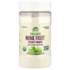 Organic Monk Fruit Extract Powder, Zero-Calorie Sweetener, 3.7 oz (105 g)