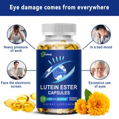 ZHPHK Eye Health 120 Capsules, Lutein Zeaxanthin, Vision Health, Eye Support