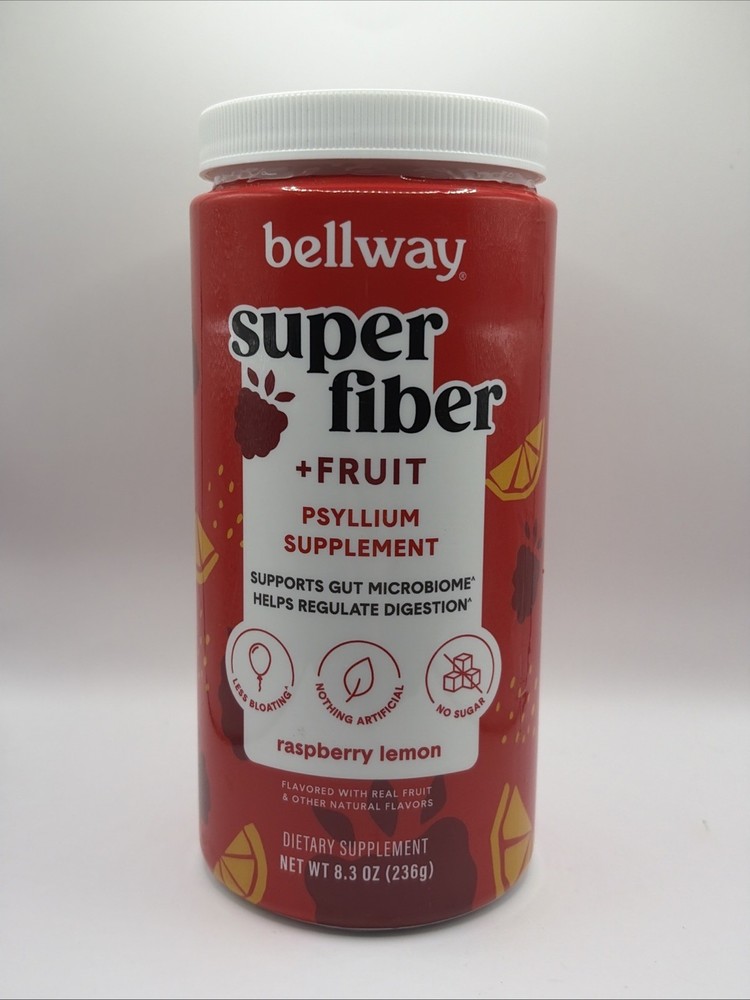 Bellway Raspberry Lemon Super Fiber + Fruit 8.3 Oz – EXP 11/2026 FREE SHIPPING..