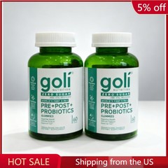 2 BOTTLES—NEW Goli Zero Sugar 3-in-1 PRE+POST+PROBINTICS Gummies – 60Count