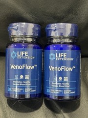 2 pk Life Extension VenoFlow 200mg 30 Capsul Vegetarian Non-GMO Gluten-Free 2027