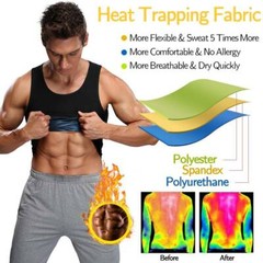 Women Men Sweat Shaper Slimming Polymer Sauna Vest Tank Top Shapewear Weightloss