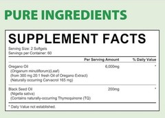 Resilia Oil Of Oregano With Black Seed Oil 6,000MG