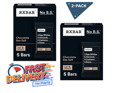 RXBAR Chocolate Sea Salt Chewy Protein Bars Gluten-Free Ready-to-Eat 10 Count