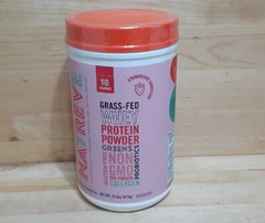 NATREVE New Zealand 100% Grass-Fed Whey Protein Powder Strawberry Shortcake 23.8