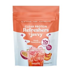 Javvy Strawberry Acai & Passionfruit Peach Clear Protein Refresher 2 Pack