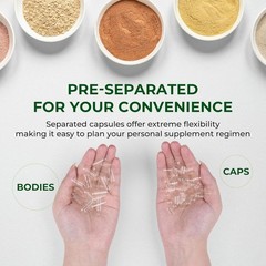 Size 00 Clear Empty Vegan Capsules Vegetarian Veggie Capsules Pills Caps HPMC