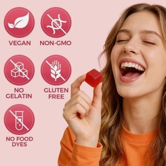 Peach Gummies Spicy Cubes 30 Gummies 1-5 Bag Support for Calm and Relaxation Hot